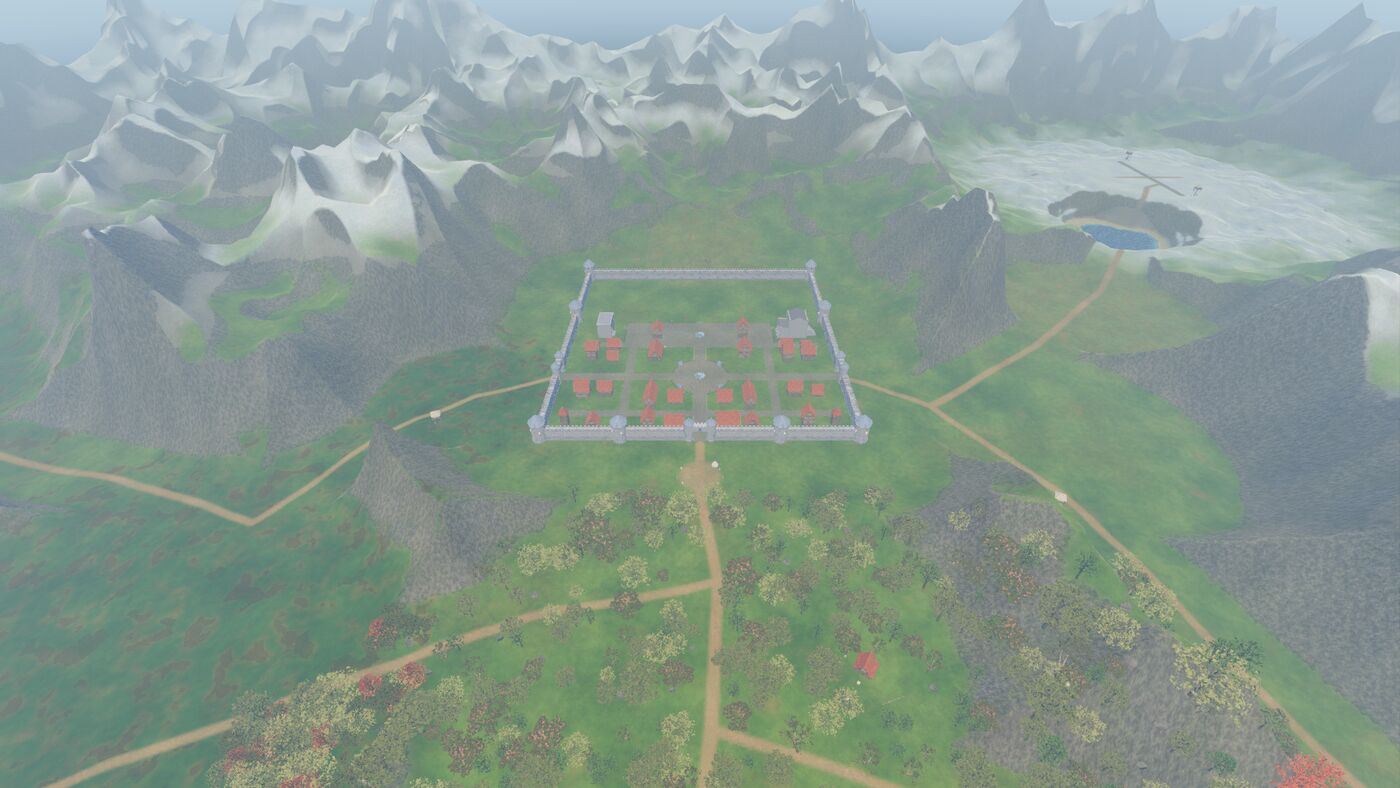 Paisagem do protótipo: colinas e florestas de Avarynth